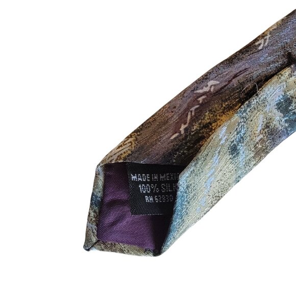 Cocktail Collection Silk Tie Mens Necktie Colorful Abstract Business Career - Picture 3 of 5